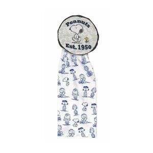 Peanuts Cotton Hanging Kitchen Tie Towel, 20-Inch x 17-Inch Snoopy and Peanuts